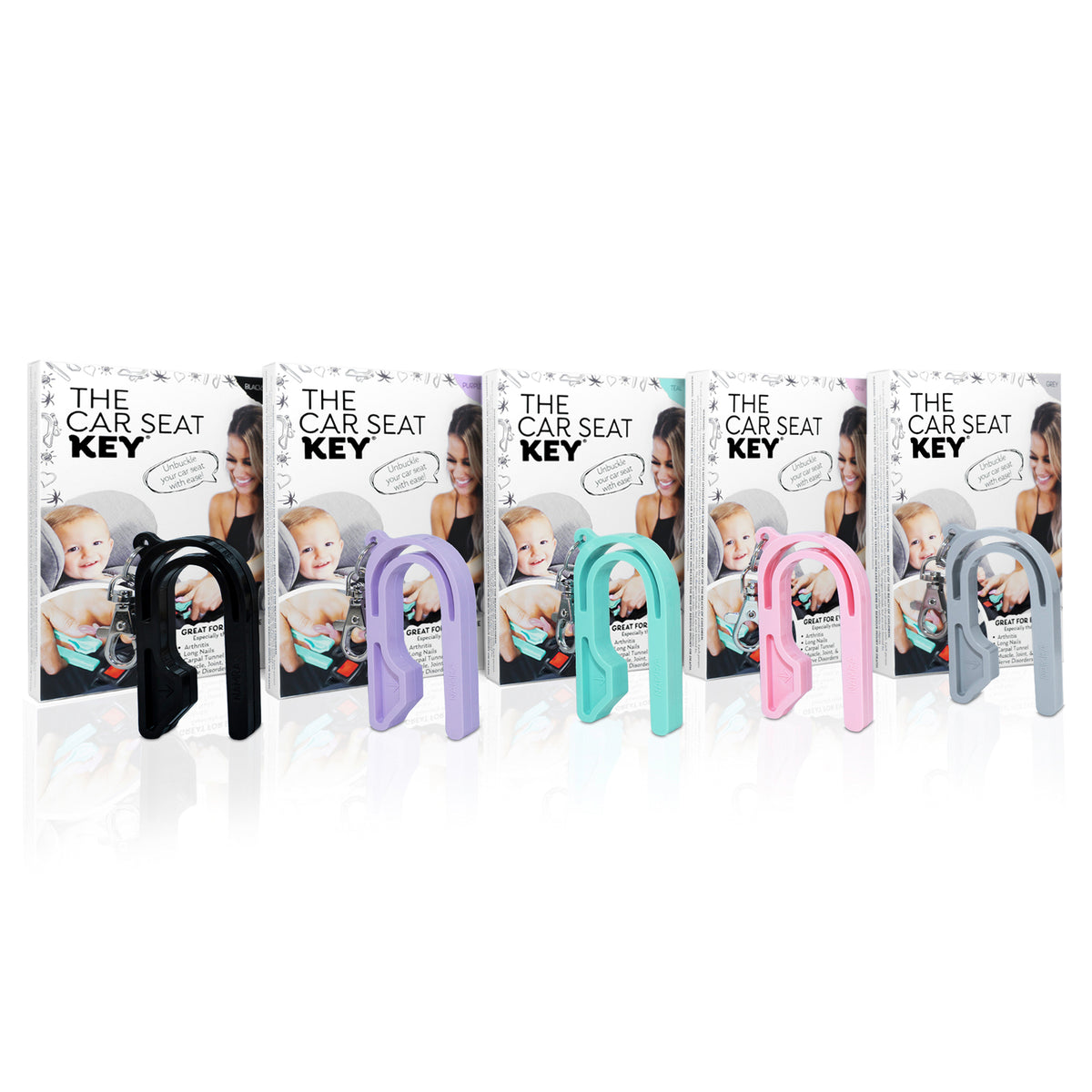 The Car Seat Key OG 5 Color Bundle